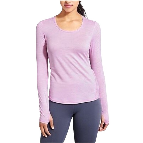 ATHLETA Shadow Stripe Chi Top - Picture 1 of 5
